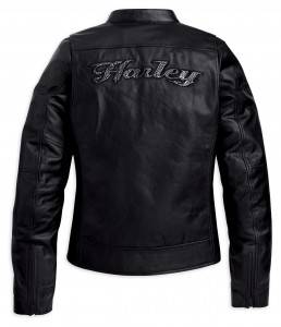 Women's Bling Harley Leather Jacket BACK 97049_11VWB
