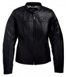 Women's Bling Harley Leather Jacket FRONT 97049_11VWF