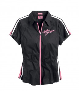 H-D Pink Label Performance Short Sleeve Woven Shirt